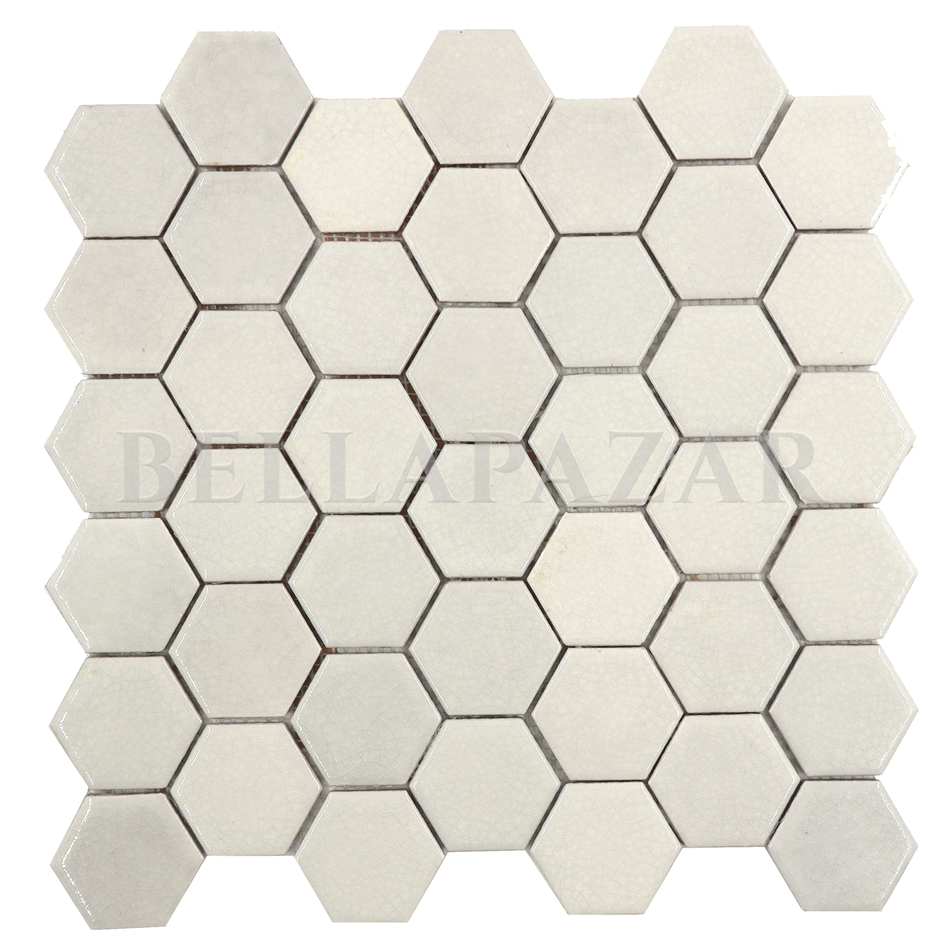 5'lik Hexagon — Krakle Beyaz